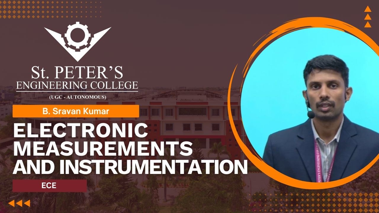 Electronic Measurements and Instrumentation | ECE | B. Sravan Kumar