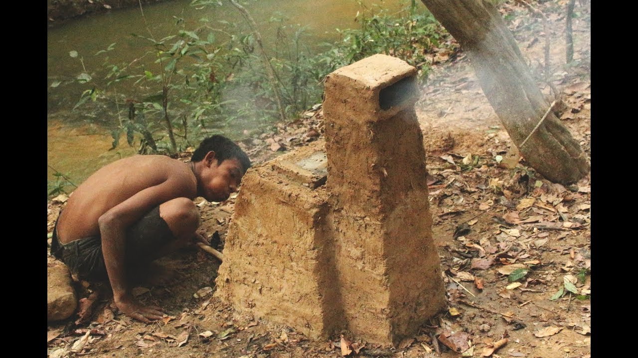 #Oven How to build Mud Oven in the forest | Primitive making Mud Oven Technic