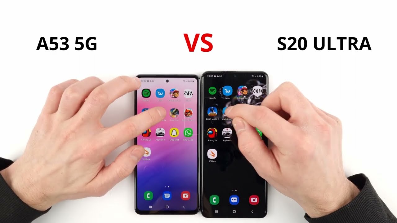 Samsung A53 vs S20 Ultra SPEED TEST
