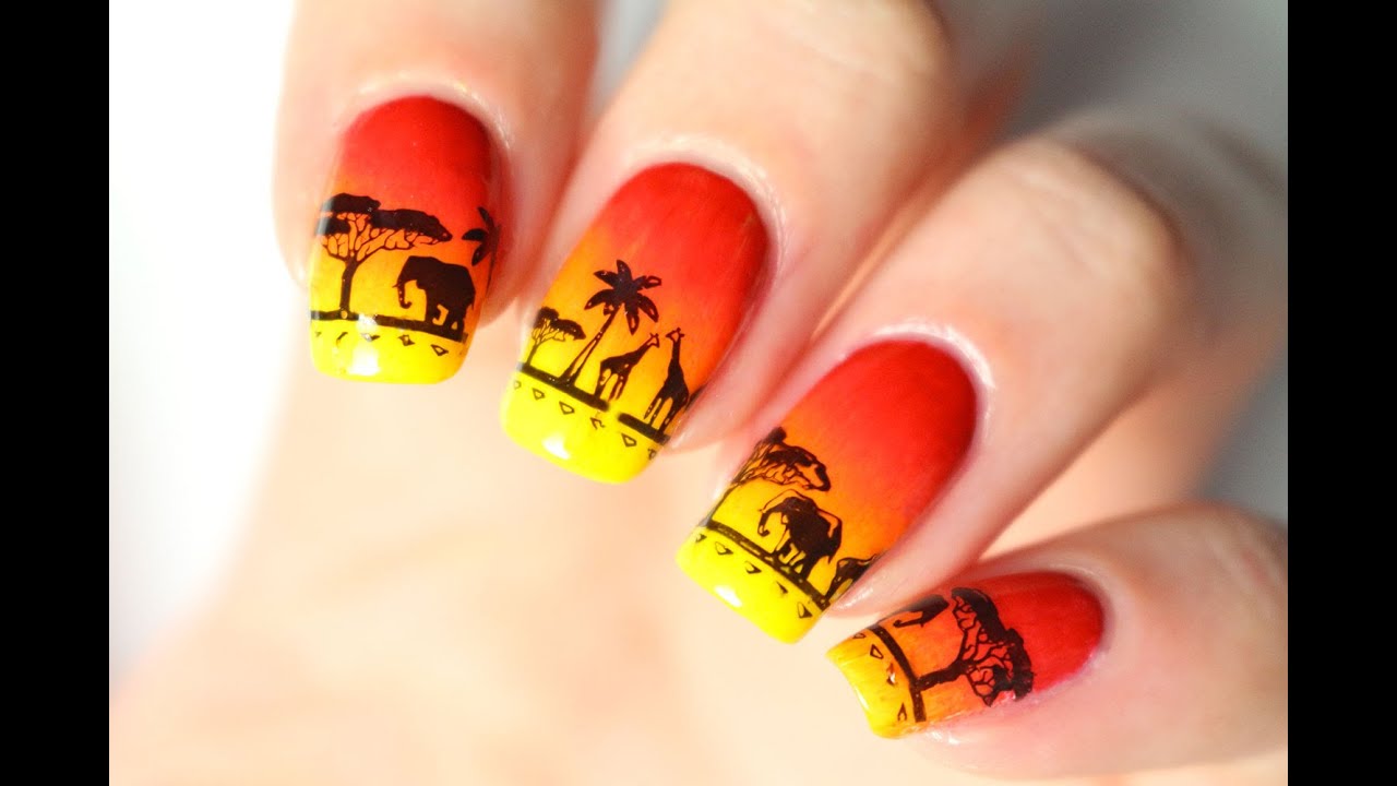 Nail art Disney : le Roi Lion