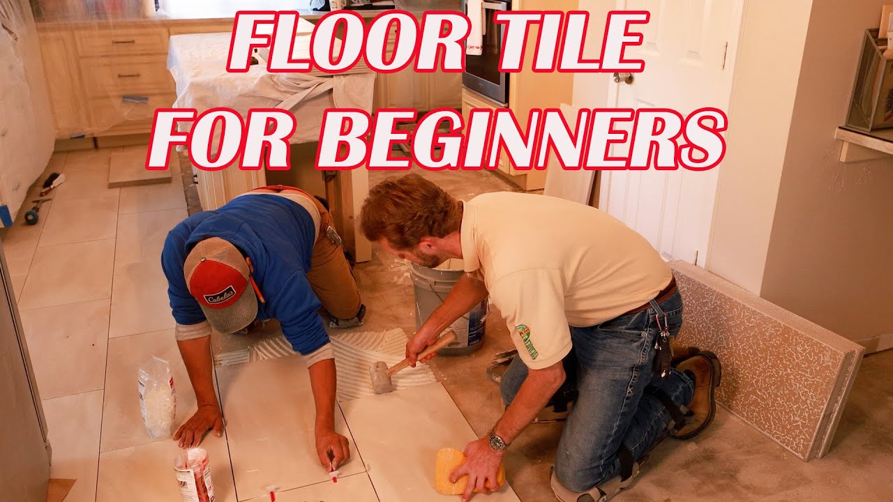 FLOOR TILE 101 - How To Install Large Format Tile on your floor.