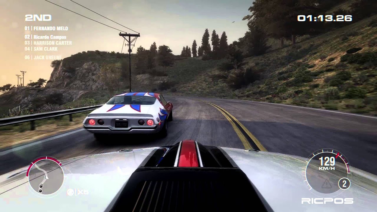 GRID 2 - Gameplay - California Race Pacific Way - Mustang Mach 1 - 1080p - PC