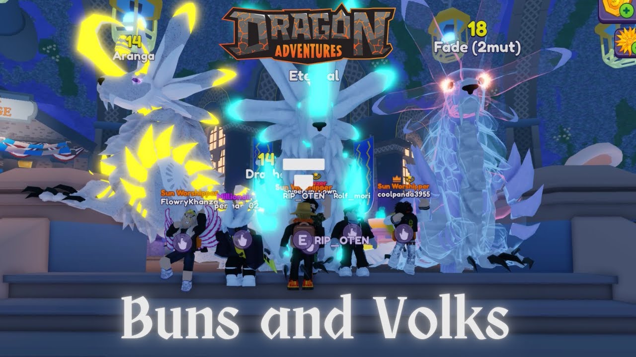 Buns n Volks (Arangas and Volkumos) in Roblox Dragon Adventures. Gameplay by Astros Farm