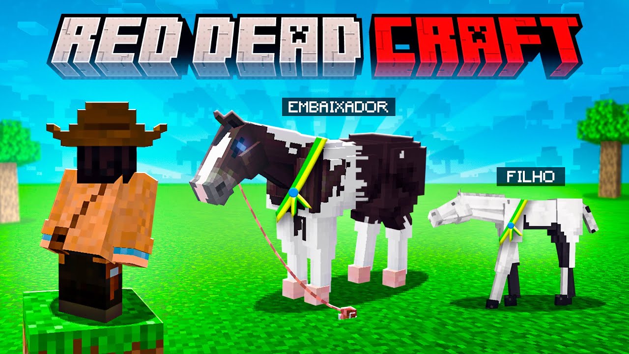 NOVO CAVALO FILHOTE NO MINECRAFT SURVIVAL - RED DEAD CRAFT #19