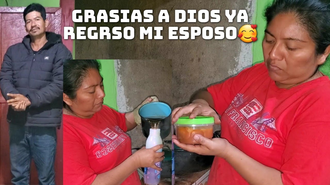 Su Lonche Ya Está Listo Aquí Le Heche Su Café☕️De Tortilla🥰Así Luchamos Para Salir Adelante Los 3
