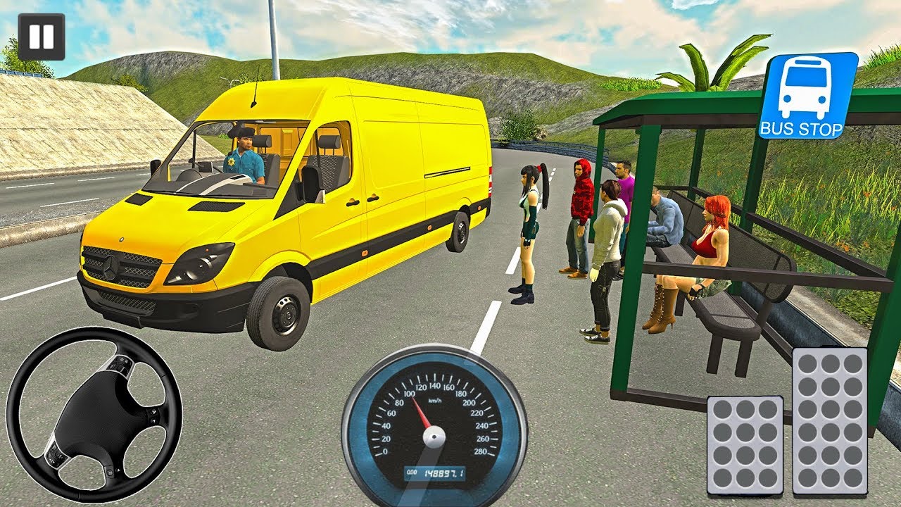 Sprinter Minibus Simulator Van Transport Driving - Android Gameplay