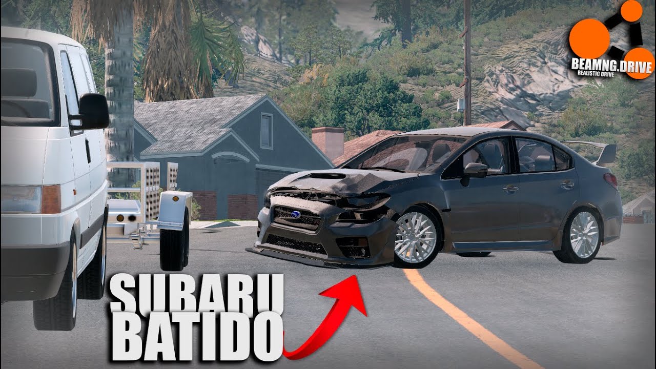 FUI BUSCAR um SUBARU WRX STI BATIDO para ARRUMAR! 😱 | BeamNG Drive
