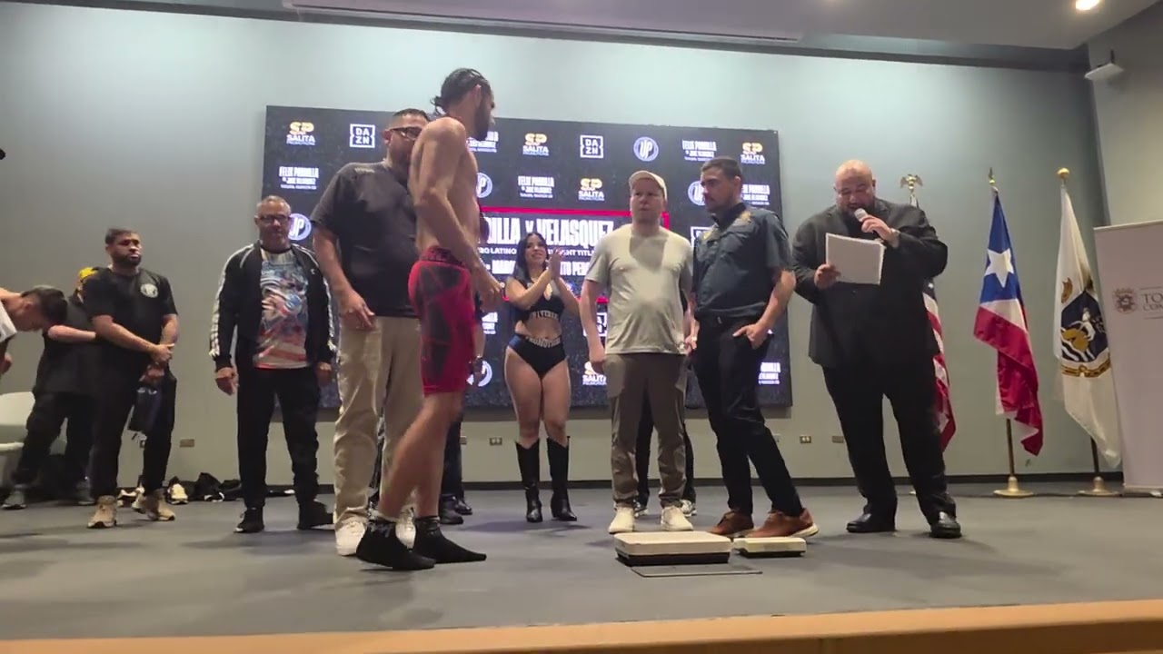 Pesaje de Angel Carranza vs Ezequiel Palaversic 💪🔥🥊🇵🇷