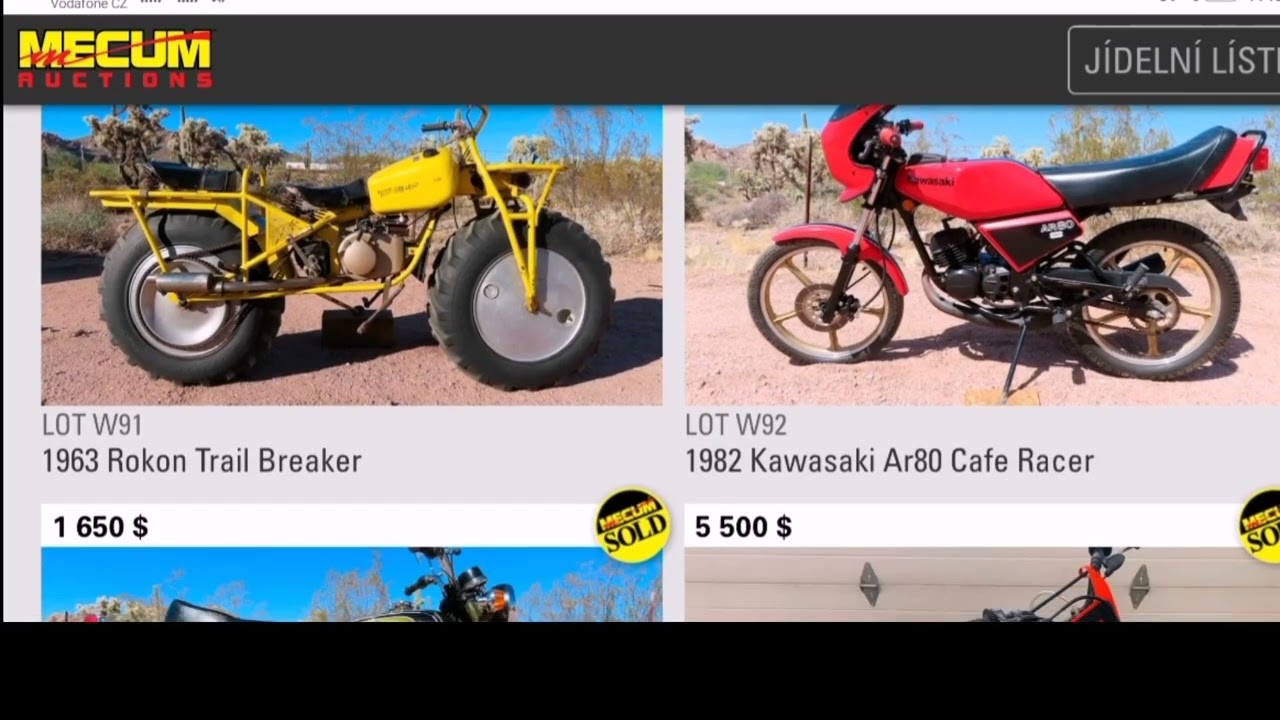 V Las Vegas se dražila Česká Motorka, virtuální prohlídka aukční síně. ČZ 380 motokros