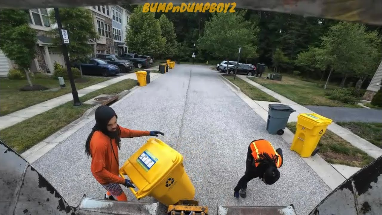 Dumping Recycle in this heatwave | Garbage Truck POV | Quick and Satisfying (7.09.26-pt2)