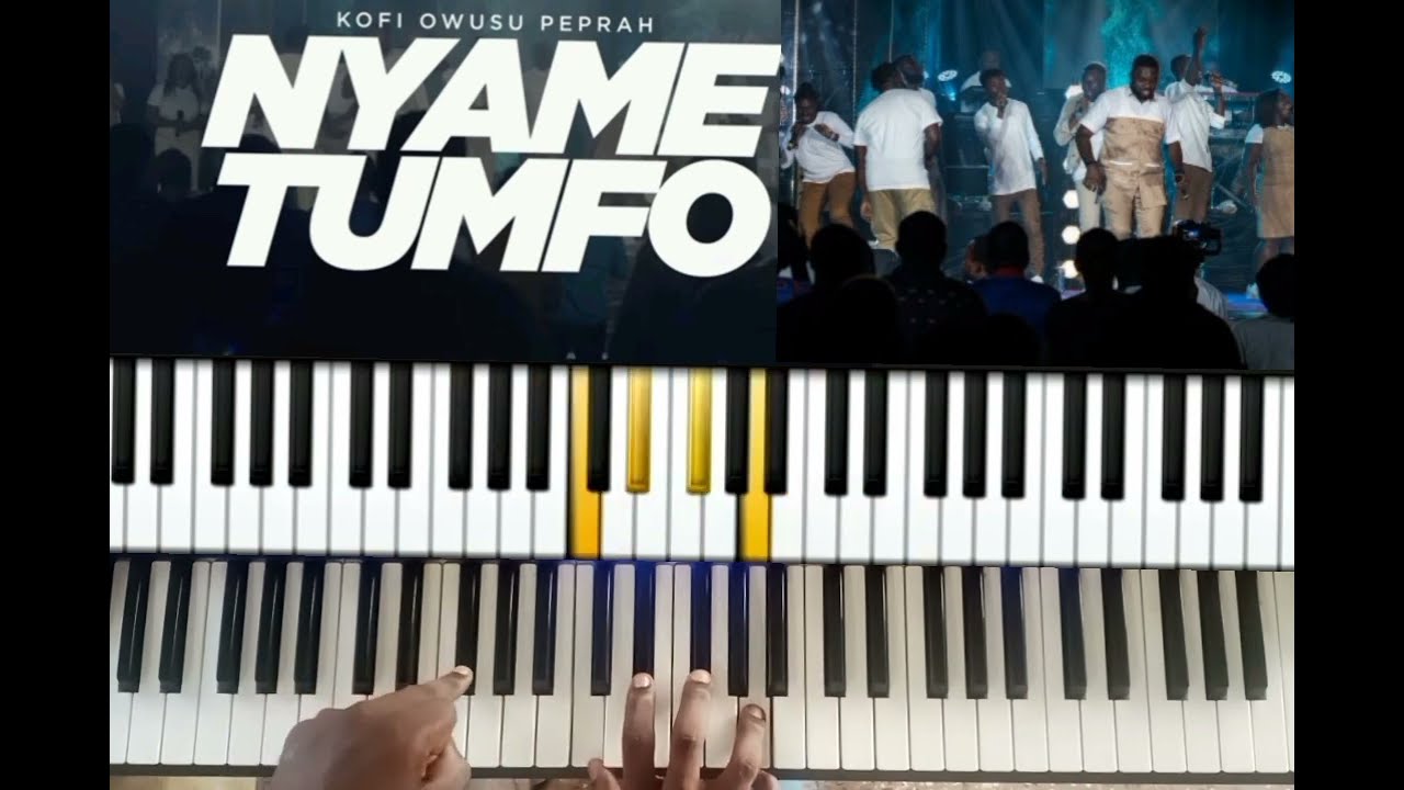 KEY F| NYAME TUMFO BY KOFI OWUSU PEPRAH PIANO TUTORIAL