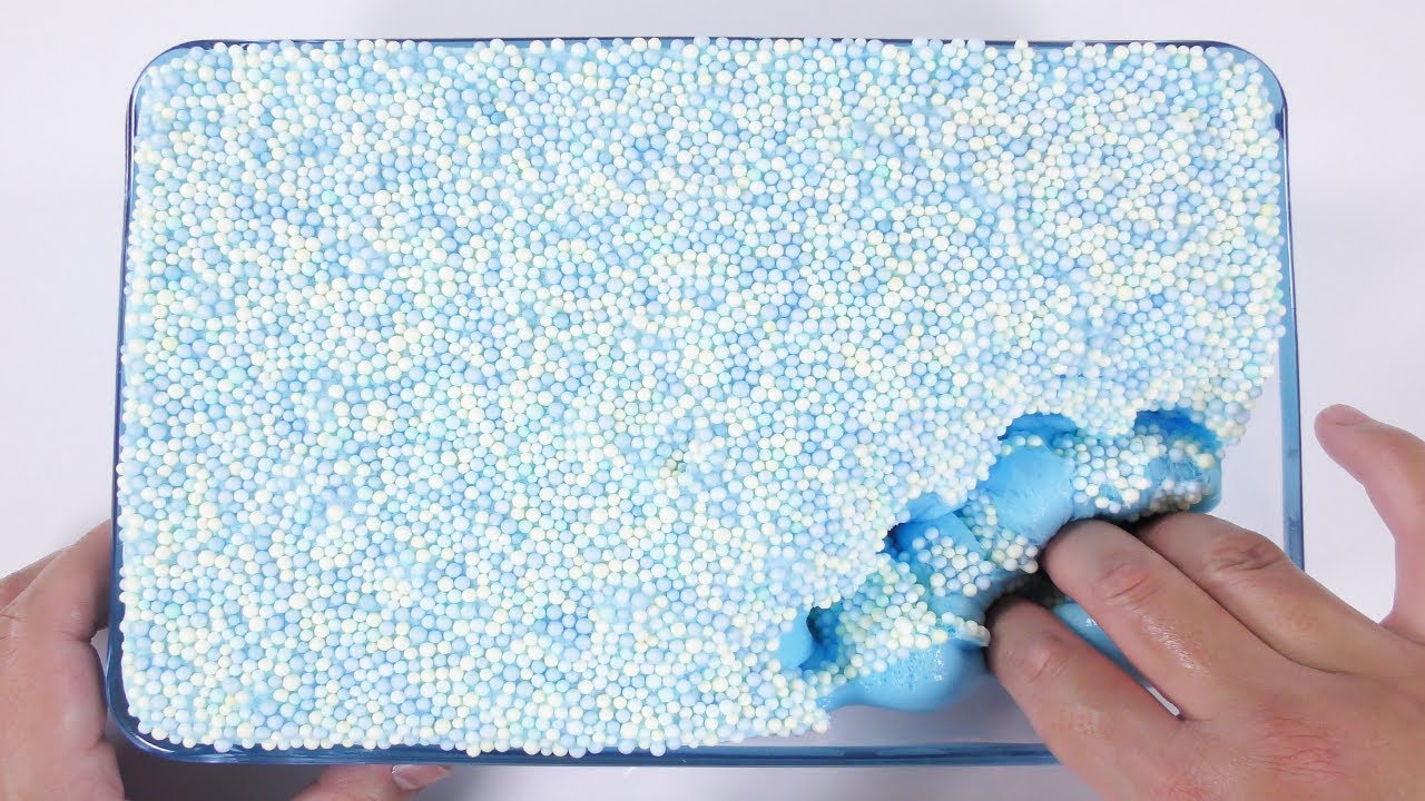 【DIY】表面つぶつぶの巨大アイスバーグスライムの作り方【slime ASMR】