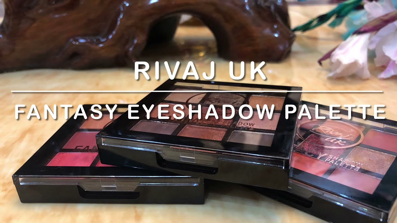 Rivaj UK Fantasy Eyeshadow Palette 01 02 03 Swatches