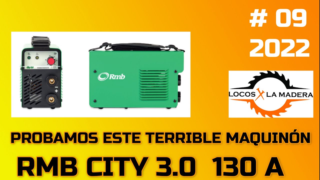 PROBAMOS SOLDADORA INVERTER RMB CITY 3.0 DE 130A. ES UN MAQUINÓN!!