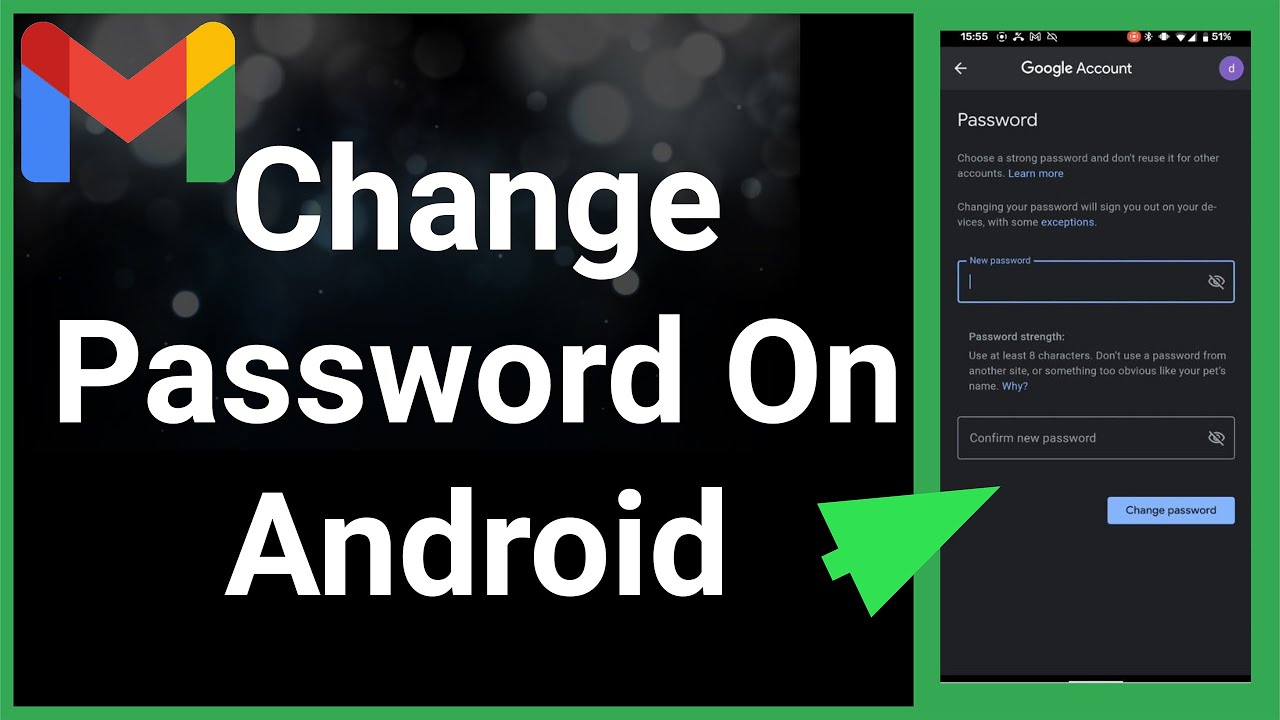 How To Change Gmail Password On Android Device