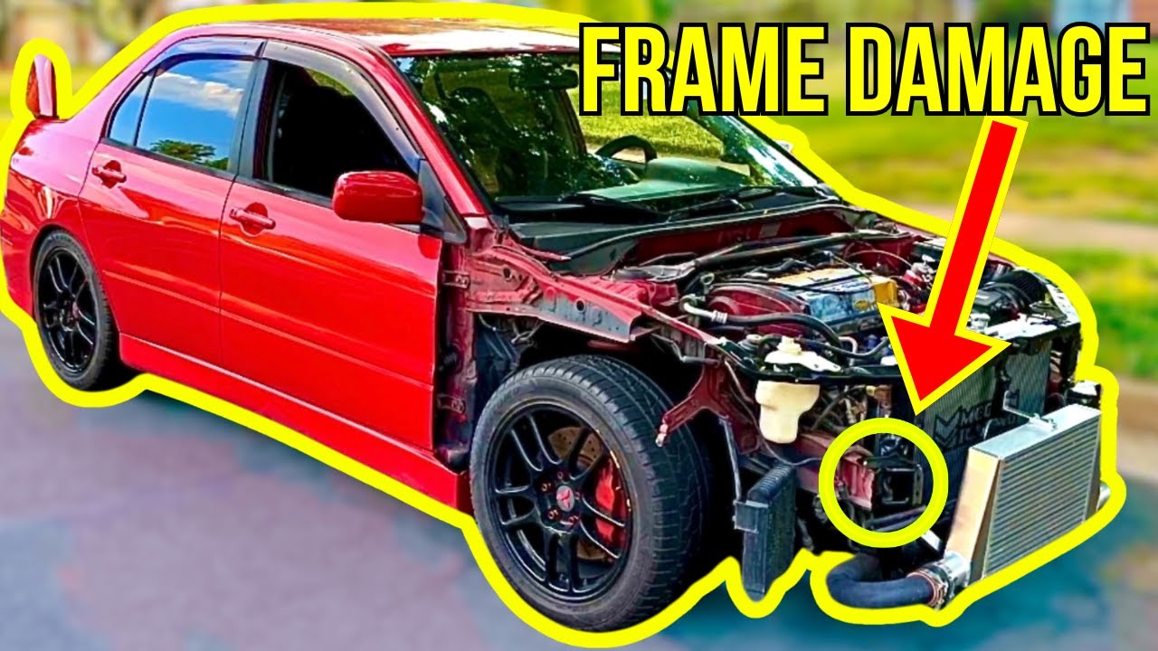 REBUILDING A CRASHED EVO WITH FRAME DAMAGE
