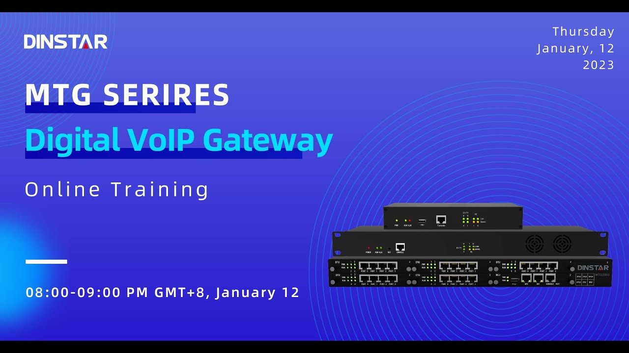 DINSTAR MTG Series Digital VoIP Gateway in Practice Recording