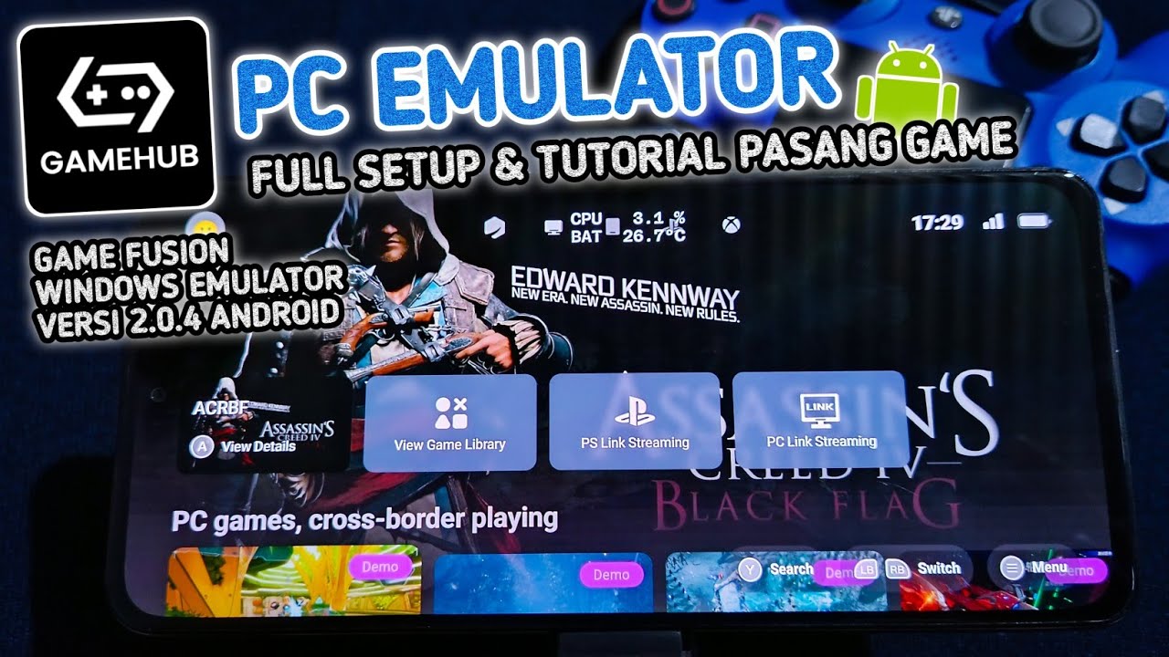 NEW PC EMULATOR ANDROID TUTORIAL - GameHub (Game Fusion)