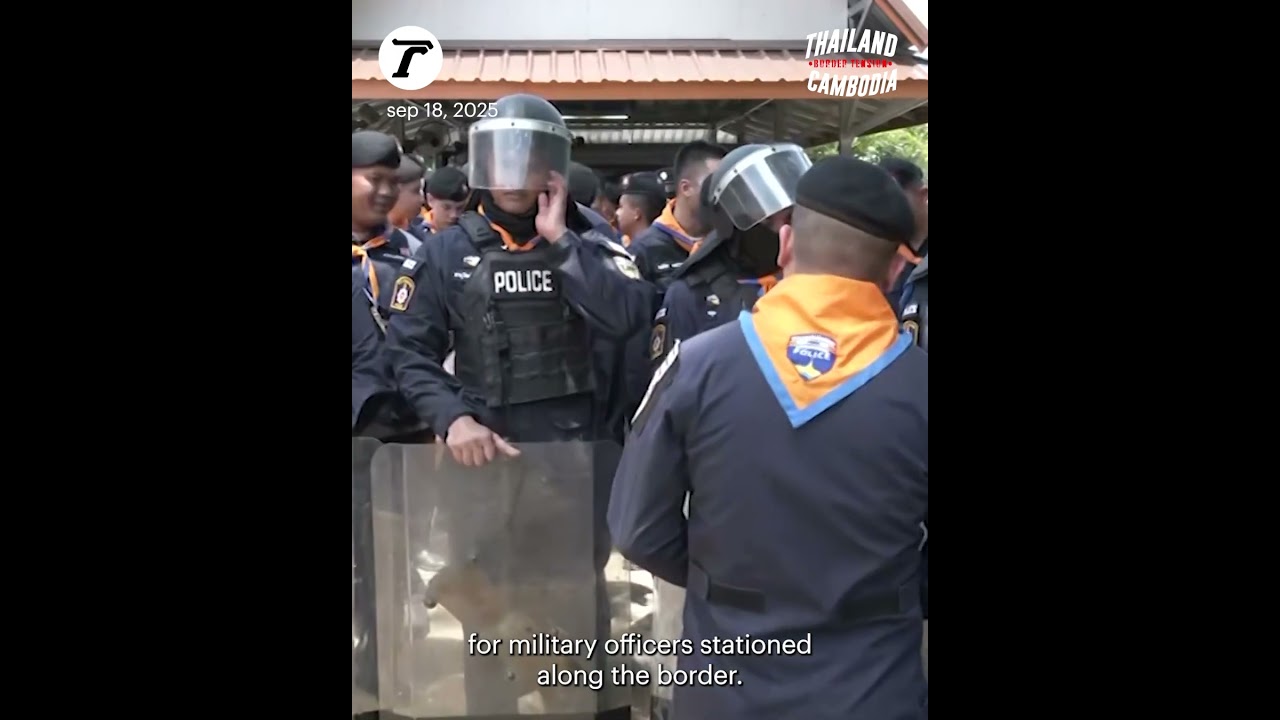 Over 300 Riot Control Police from Nearby Provinces Deployed in Sa Keaw