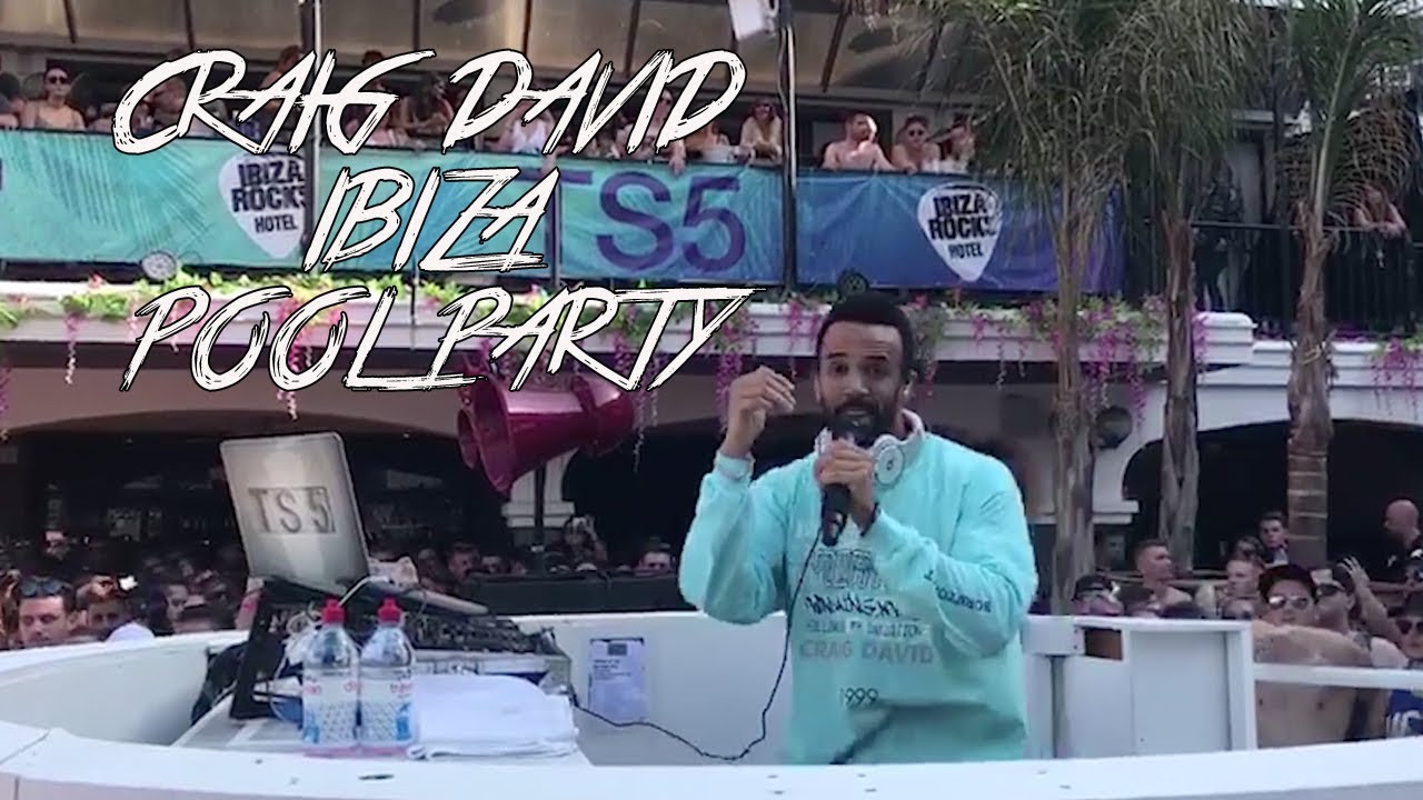 CRAIG DAVID POOL PARTY | IBIZA 2017