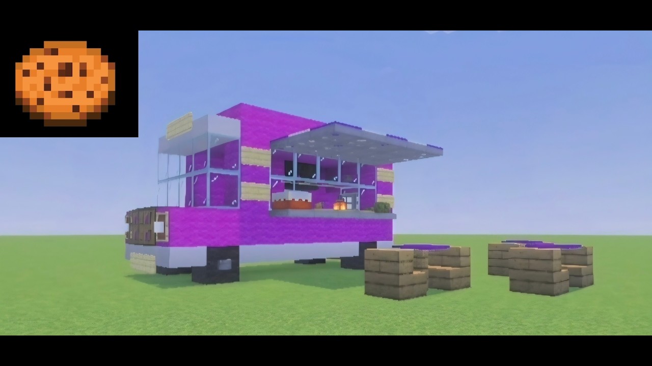Minecraft: Wie baut man einen Imbisswagen? [Restaurant auf Rädern]