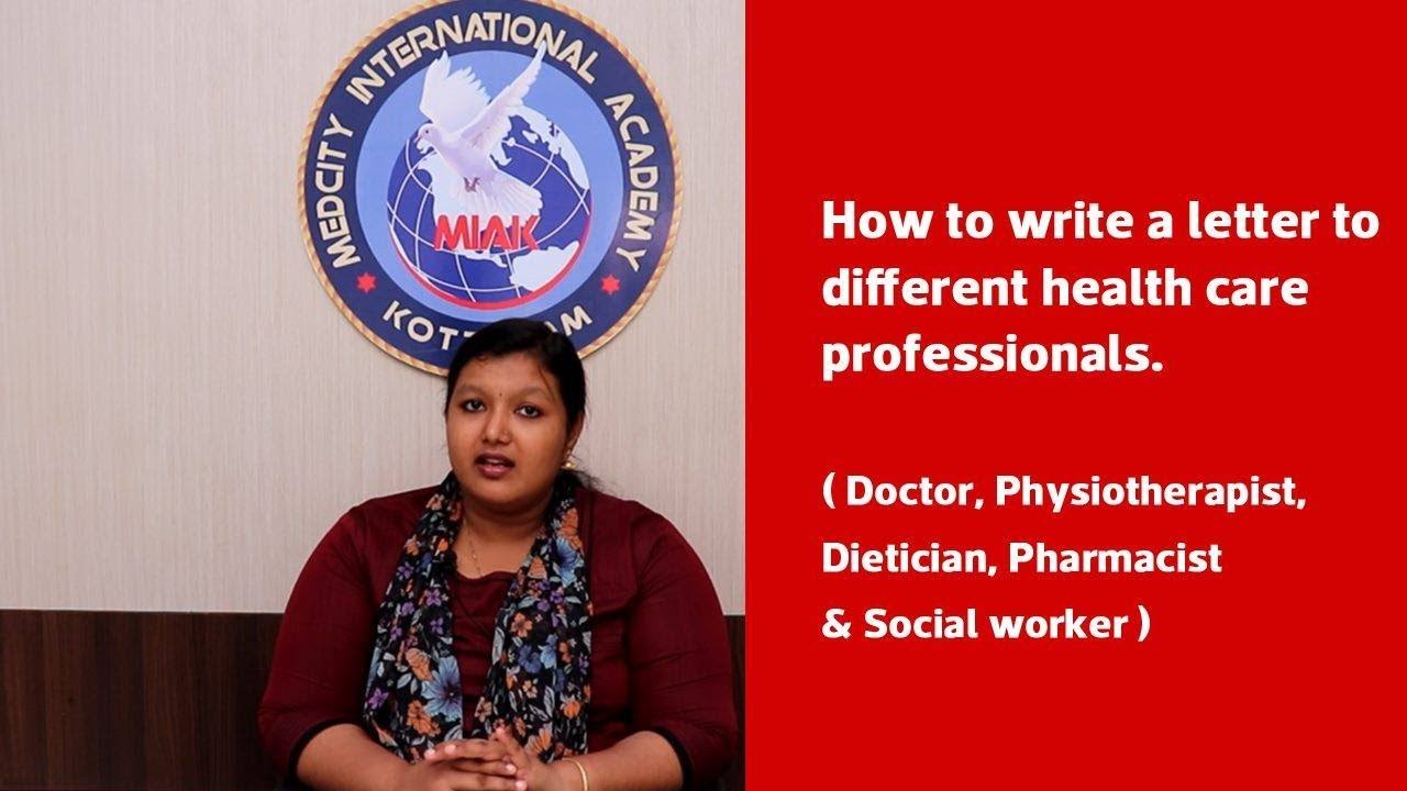 How to write a letter to different health care professionals? OET Writing Task