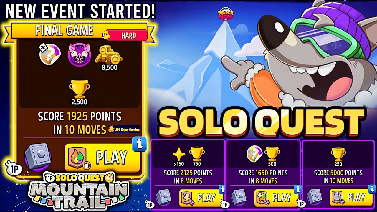 NEW EVENT STARTED!/SOLO QUEST Mountain Trail/(4 Solo)HARD~Hot Color/Lightning Strike/Special O' Rama