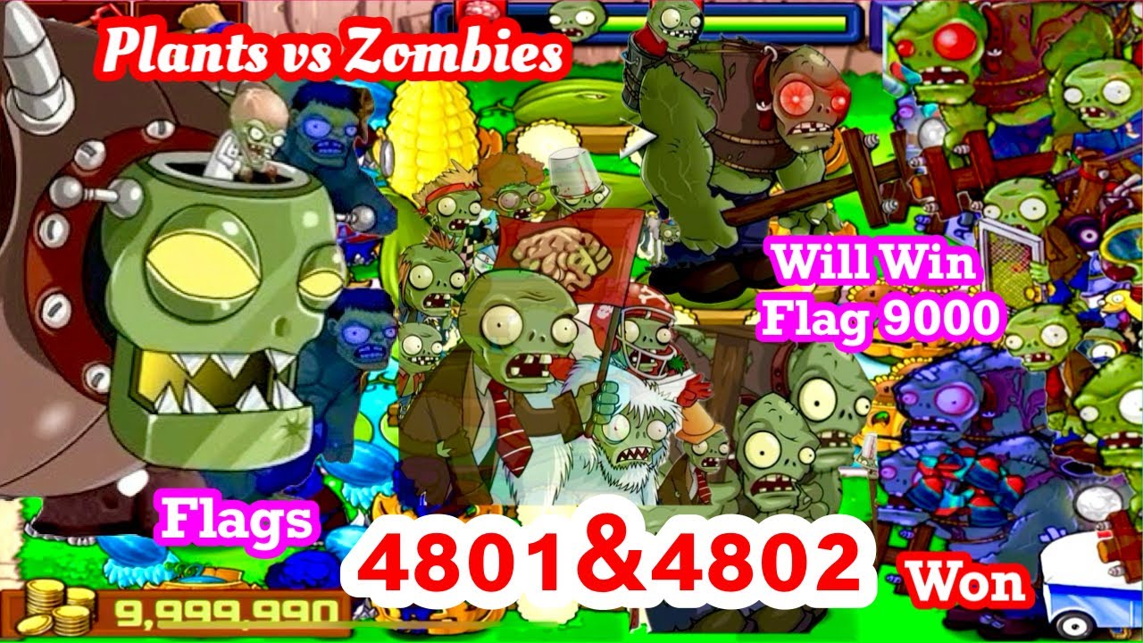 Plants vs Zombies Survival Flags 4801-4802