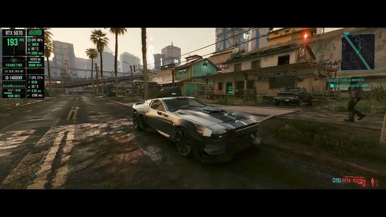 CYBERPUNK 2077 - ULTRAWIDE - DLSS 4.5 TRANSFORMER 2.0 - RTX 5070 OC 3000MHZ