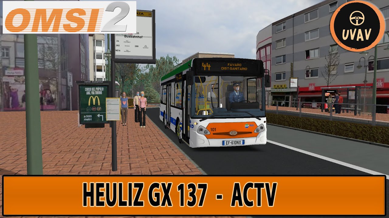 OMSI 2  ITA HEULIZ GX 137 ACTV - PASSEGGERO INCAZZATO - DOWNLOAD - MAPPA GLADBECK