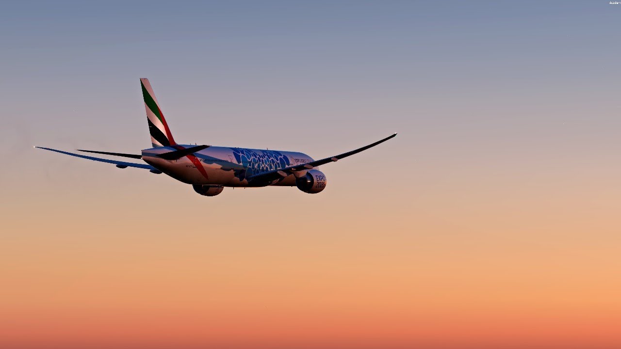 P3D v4.5 | EDDM - OMDB | PMDG 777 Emirates | EK/UAE54