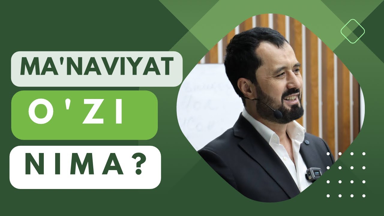 #SUHBAT   ● Ma'naviyat  o'zi Nima? &copy; Abror Muxtor Aliy @abrormuxtoraliy.official