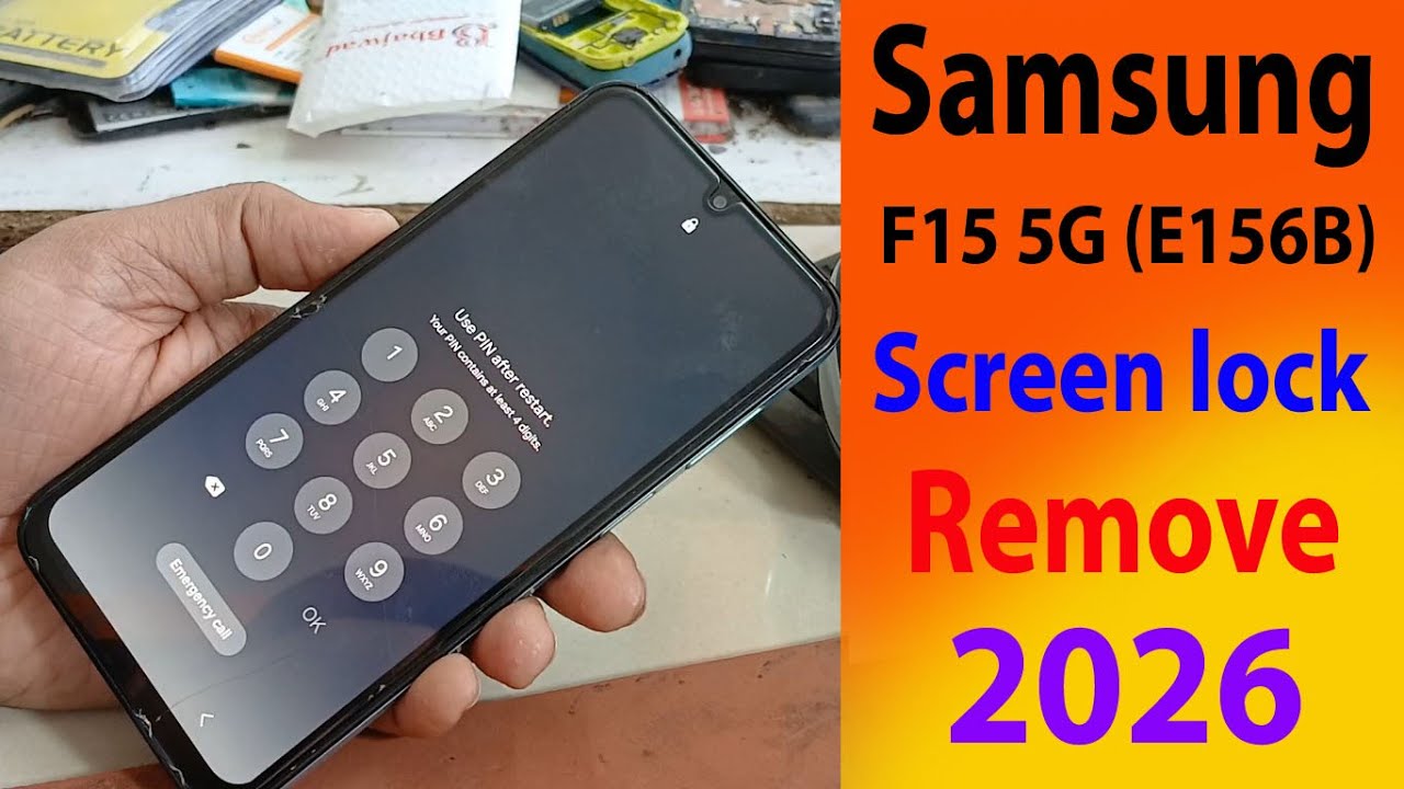 Samsung F15 5G (E156B) Remove pattern lock/Hard Reset / password unlock 2026.