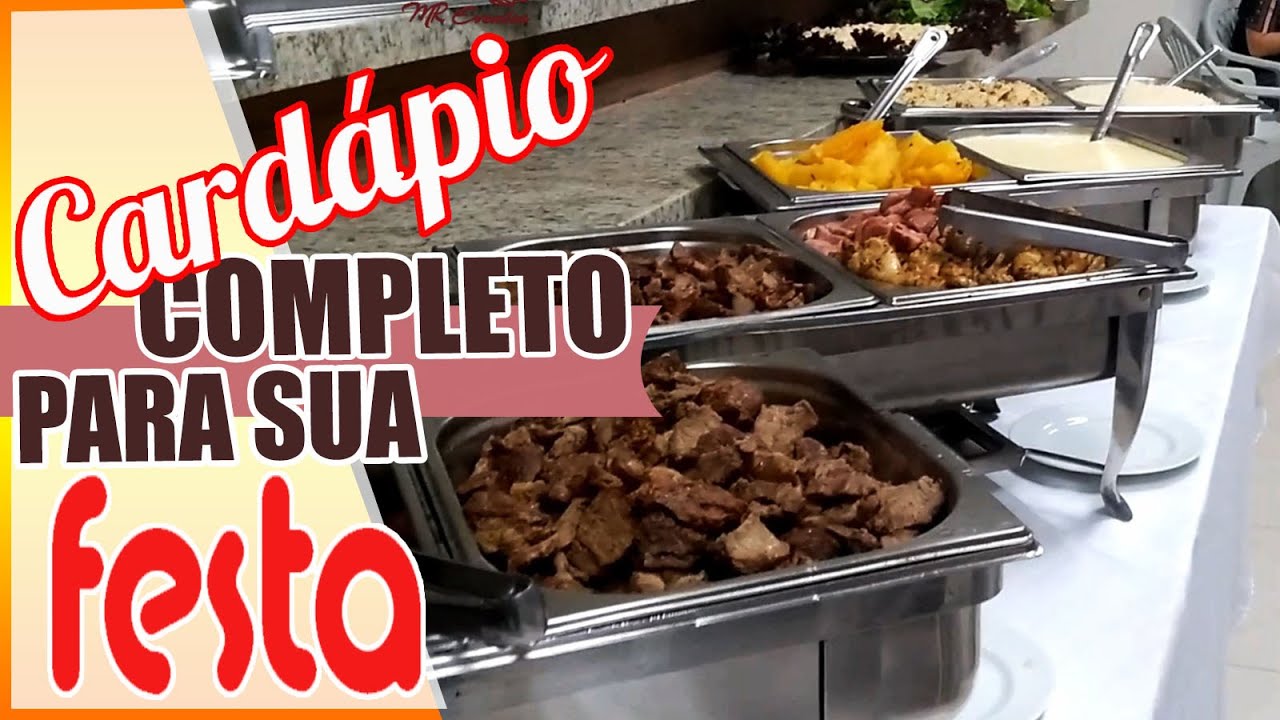 CARD&Aacute;PIO DE COMIDAS PARA FESTA - DICAS DO QUE SERVIR NA SUA FESTA