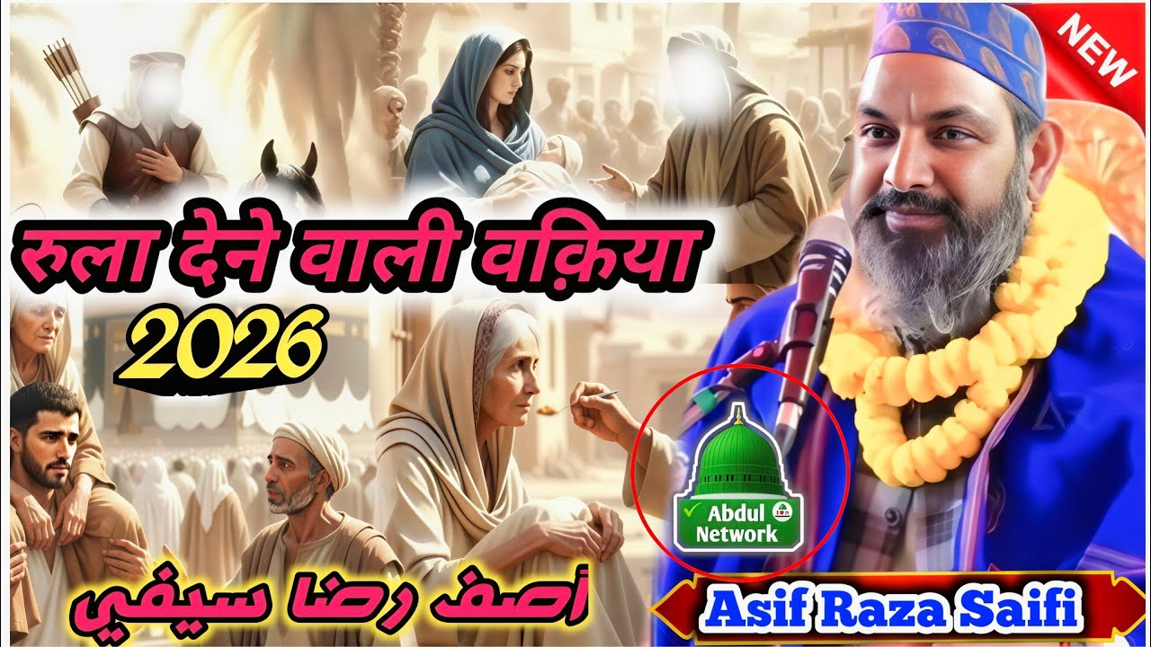 Asif Raza Saifi Ki Naya Bayan 2026 | रुला देने वाली वक़िया √ asif raza saifi ki takrir 2026