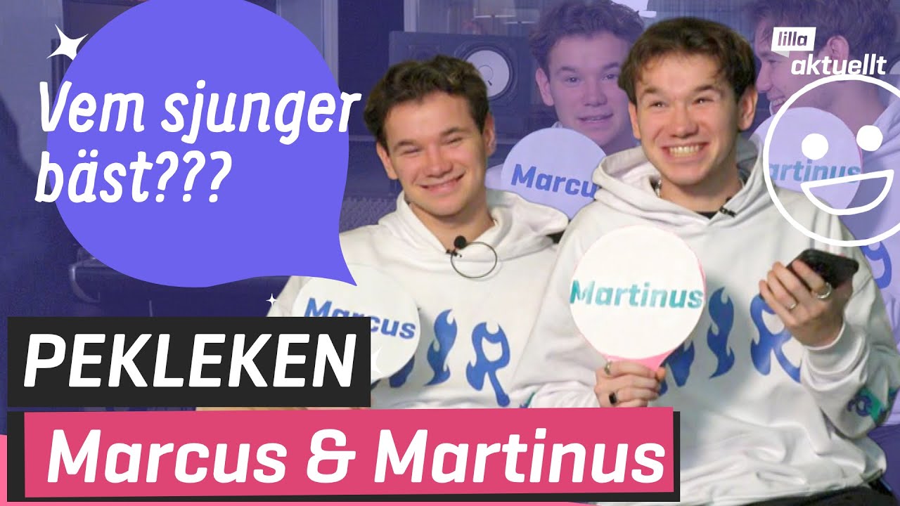 Vem av Marcus och Martinus sjunger bäst? | Lilla Aktuellt