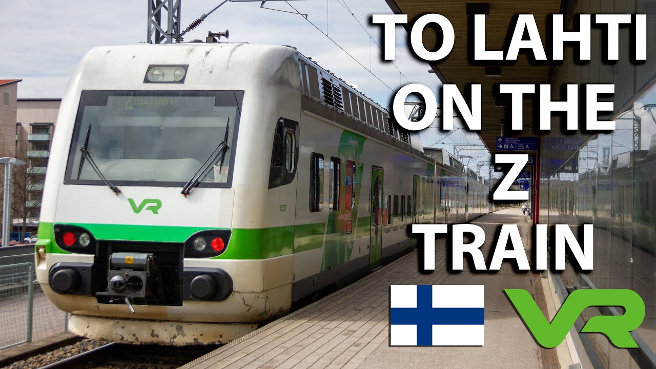 To Lahti on the Z-train | A trip on Finlands Sm4 commuter train | VR Finnish Railways
