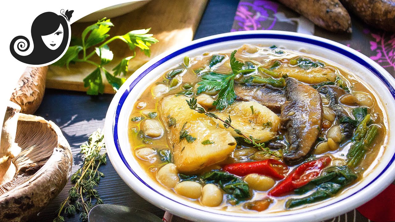 Kat-Kat Manioc — Mauritian Cassava (Yucca) Stew/Soup | Vegan/Vegetarian Recipe
