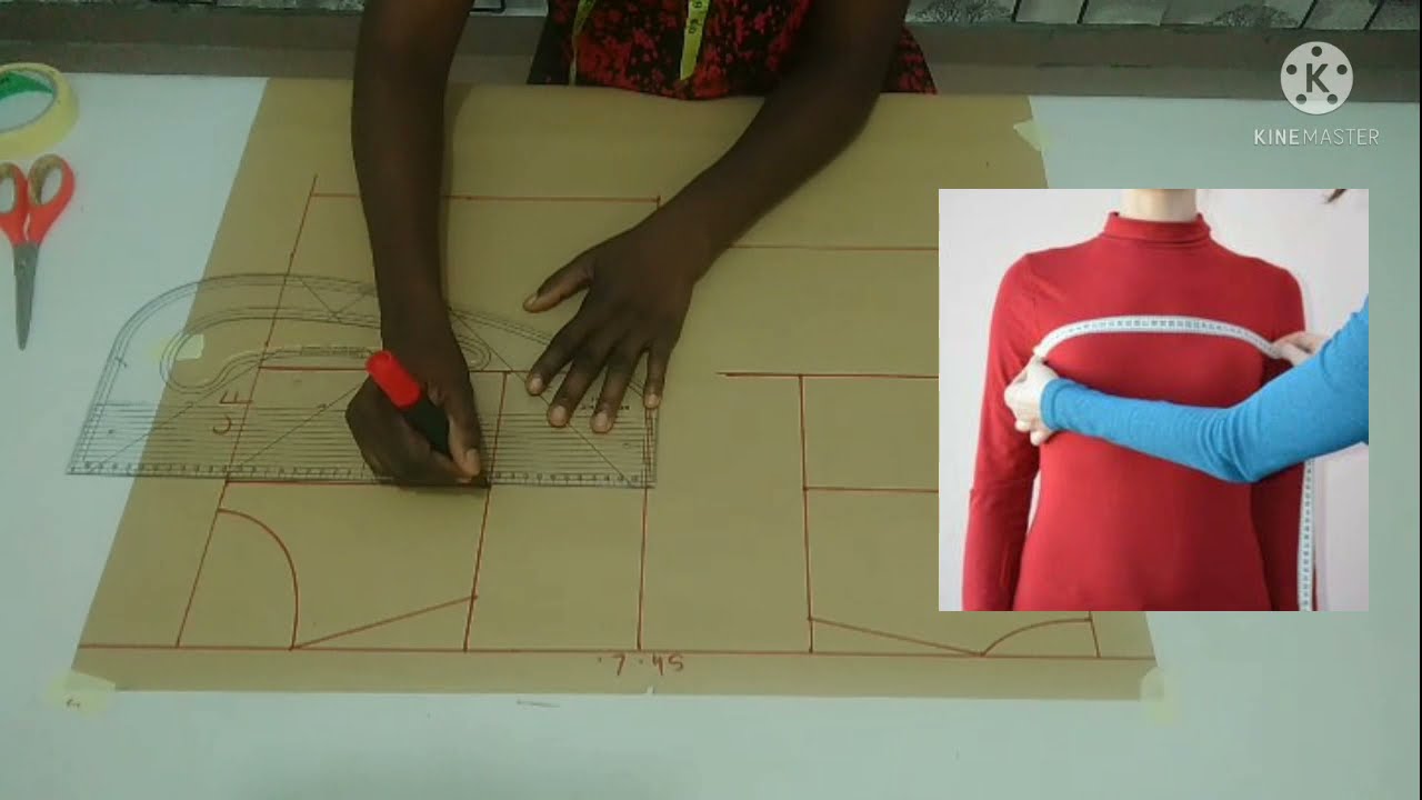 How To Draft Half Scale Basic Bodice Pattern/How To Draft Half Scale Bsic Bodice Block