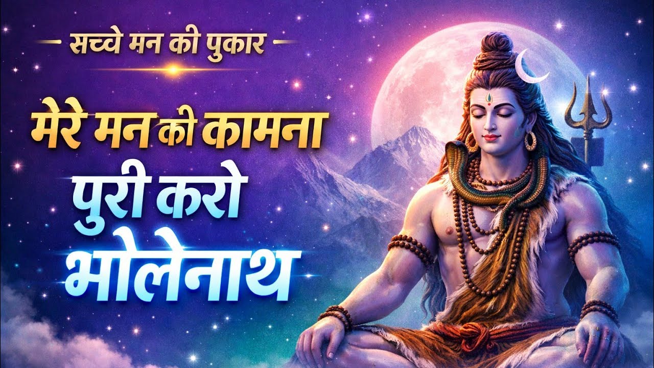 मेरे मन की कामना पूरी करो भोलेनाथ 🙏 | सच्चे मन की शिव प्रार्थना | ॐ नमः शिवाय