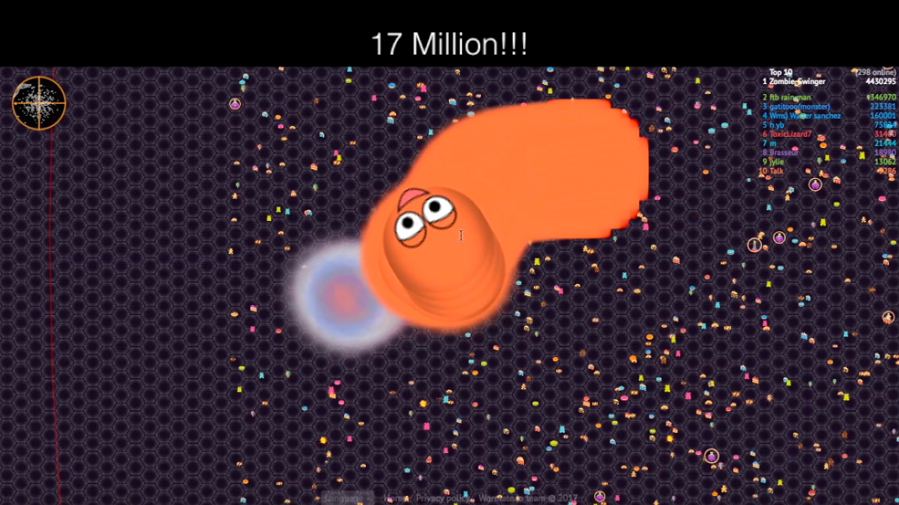 Wormate.io 17 Million New High Score