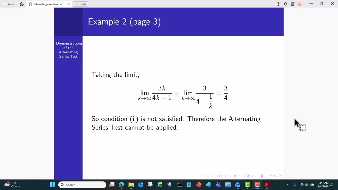 alternating series demo