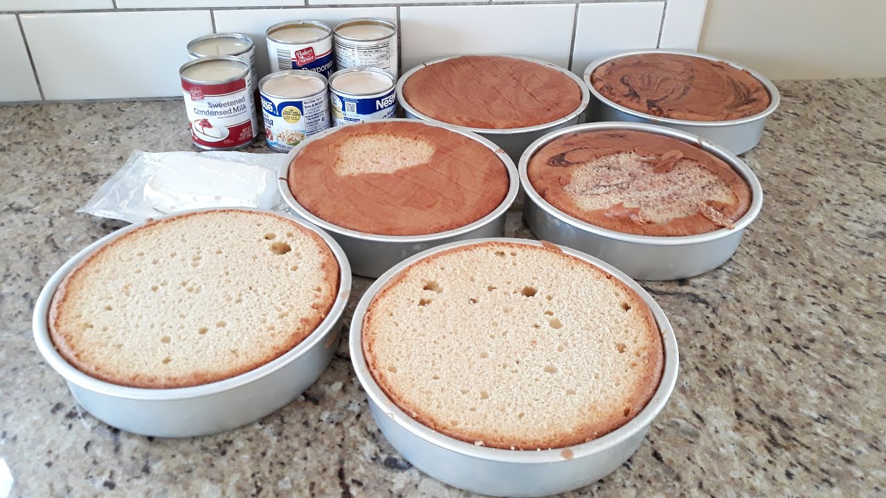 Receta Tres Leches Y Bañando Los Panes De Leche