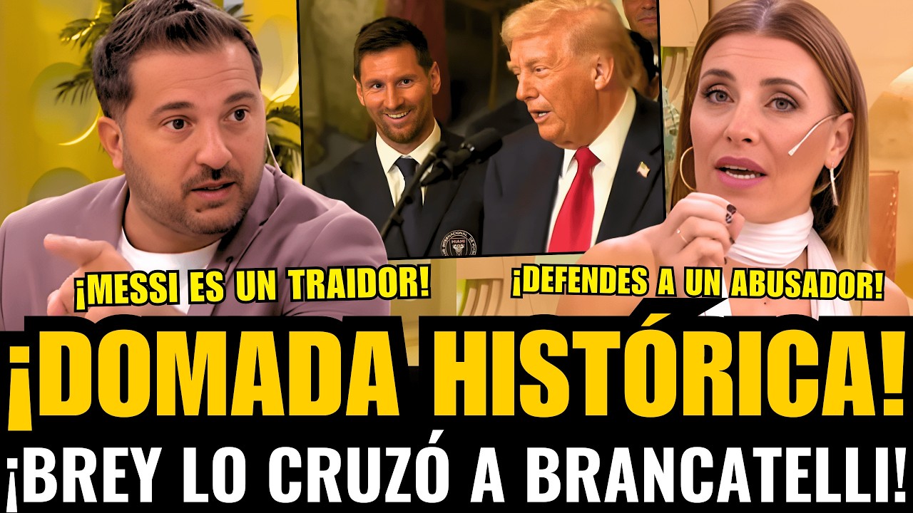 ¡BRANCATELLI se fue ULTRA DOMADO por BREY que lo CRUZÓ por la FOTO de MESSI con TRUMP!