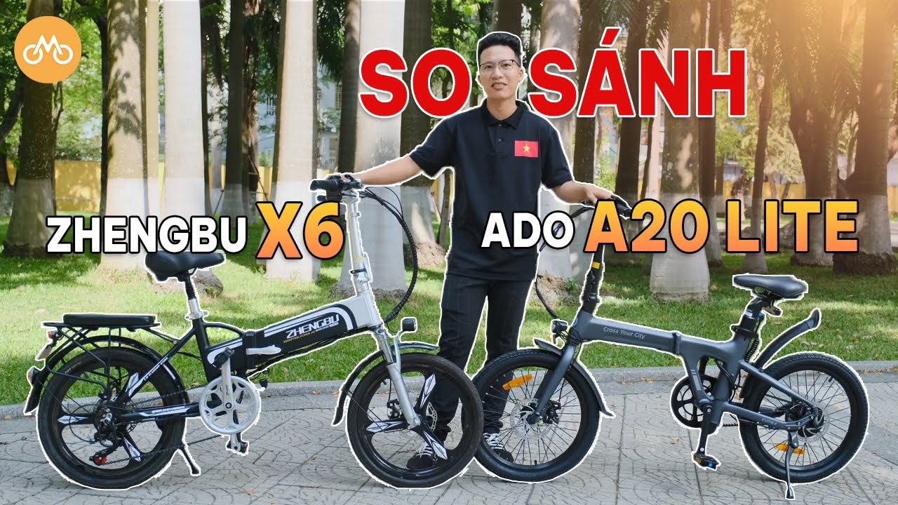 So sánh xe đạp trợ lực điện Ado A20 Lite và Zhengbu X6 | XEDAPTROLUCDIEN.VN