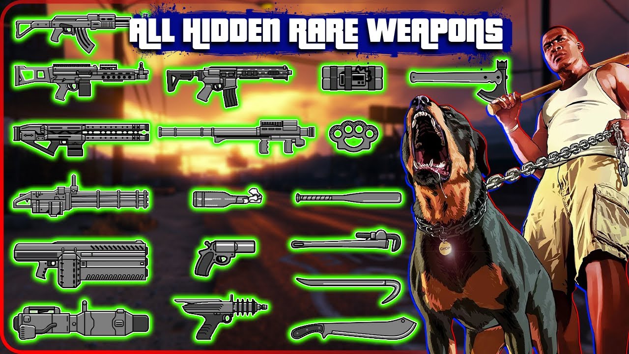 GTA 5 - All Secret and Rare Weapon Locations (Rail Gun, Up-n Atomizer & more)