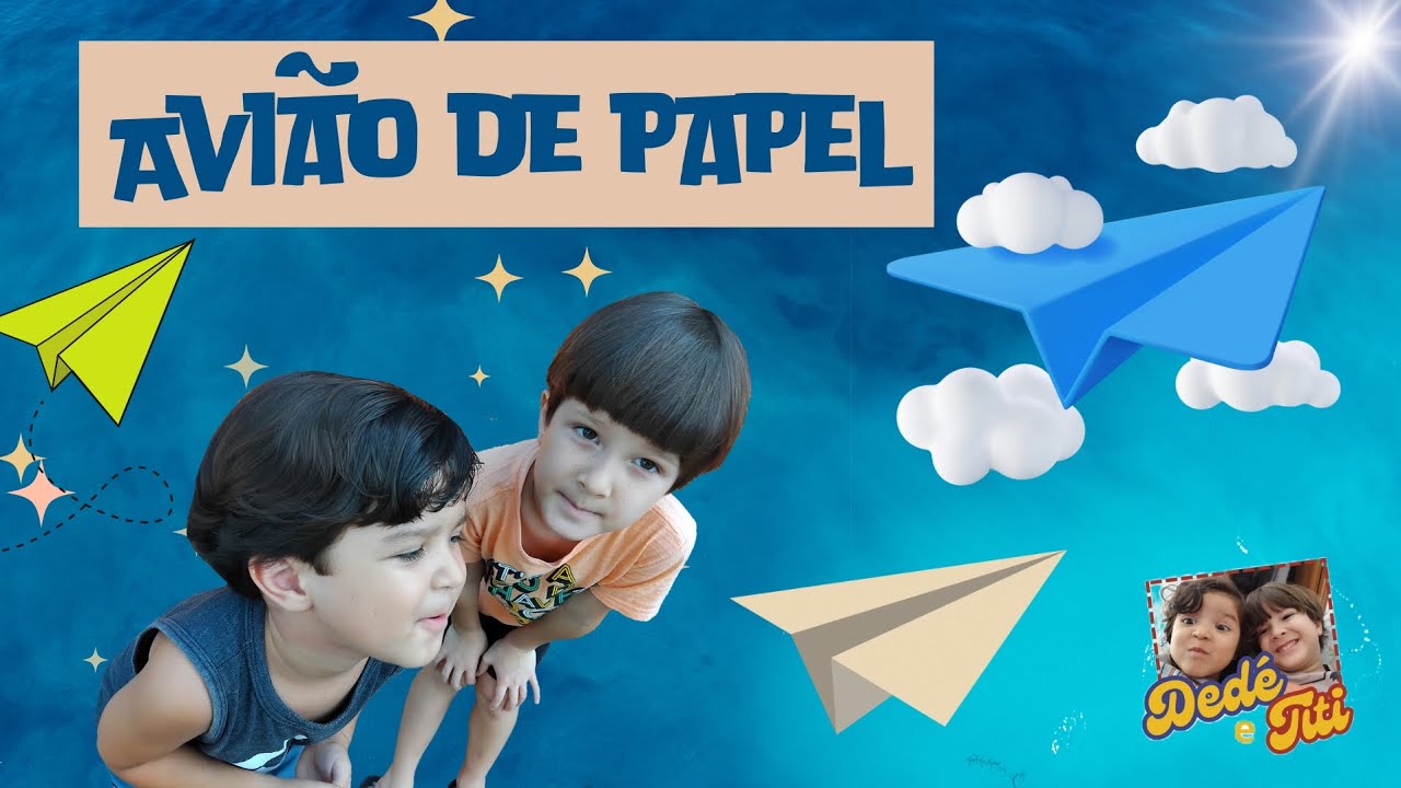 Dedé e Titi - Avião de Papel ✈️☁️😃