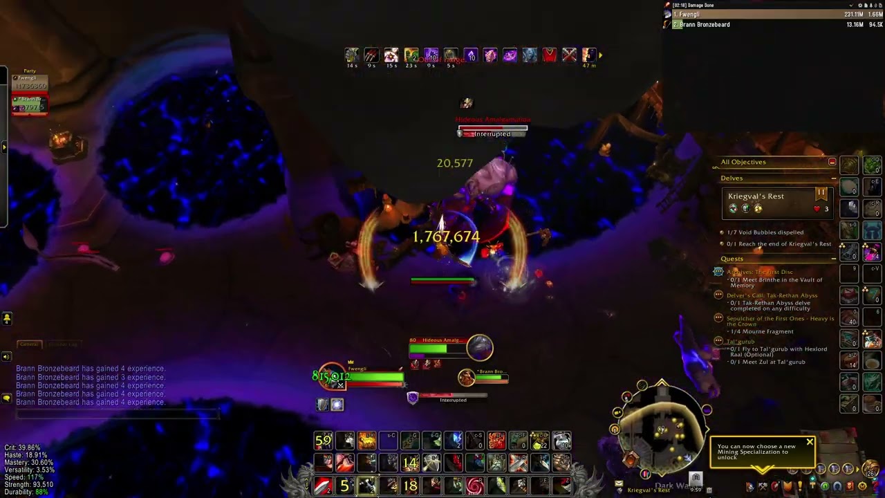 WoW TWW 11.2.0 colossus arms warrior pve Kriegval's Rest Tier 11 Delve