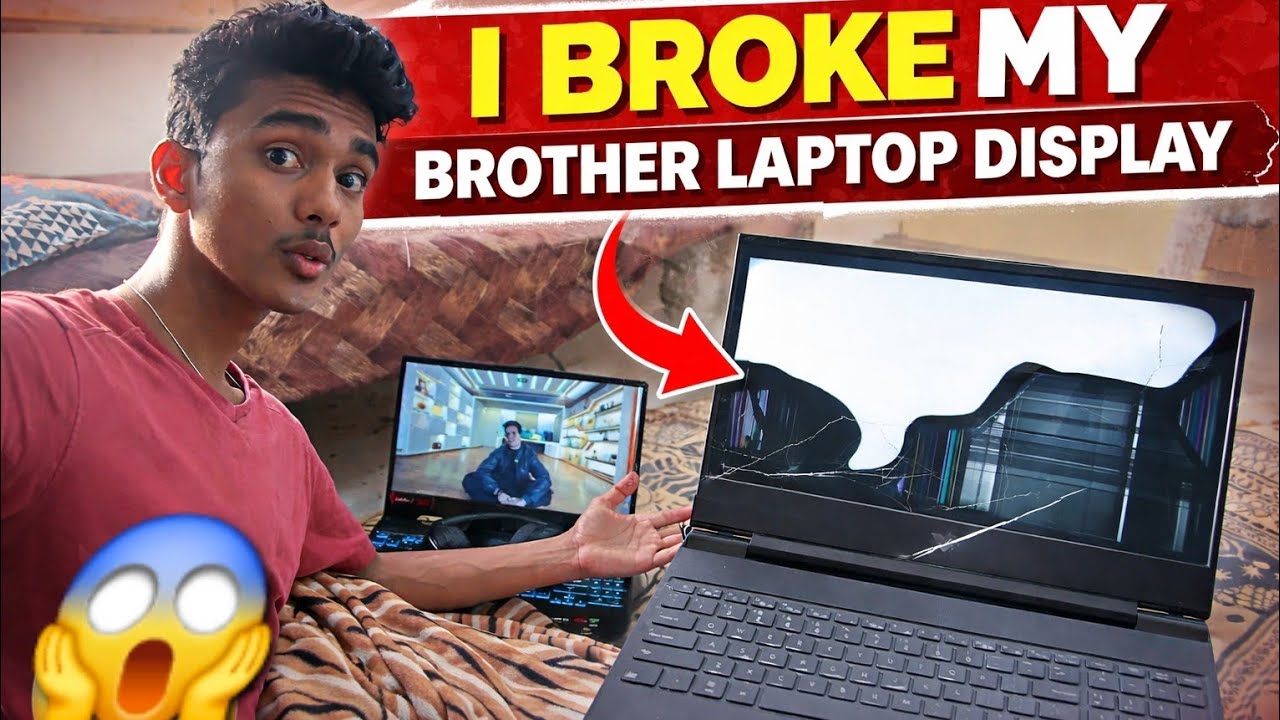 BROKE My Brother’s Laptop 😭💻 | Screen Gone Wrong! @GamerFleet Ki Vajahse Laptop toot gaya😵‍💫