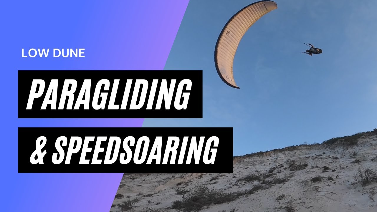 Paragliding - low dune soaring and mini-wing speed soaring